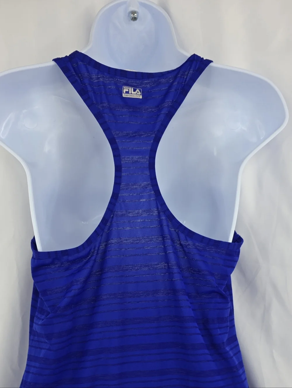 Fila Women's Royal Blue Striped Racerback Tank Size XS AG-3461 - Picture 6 of 10